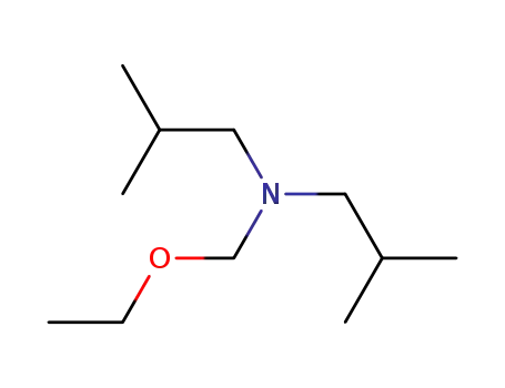 Molecular Structure of 62992-35-2 (1-Propanamine, N-(ethoxymethyl)-2-methyl-N-(2-methylpropyl)-)