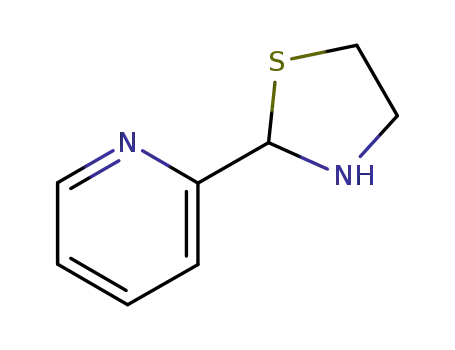 Molecular Structure of 700-94-7 (2-(2-THIAZOLIDINYL)PYRIDINE)