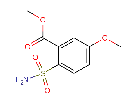 Molecular Structure of 70017-14-0 (methyl 5-methoxy-2-sulfamoylbenzoate)