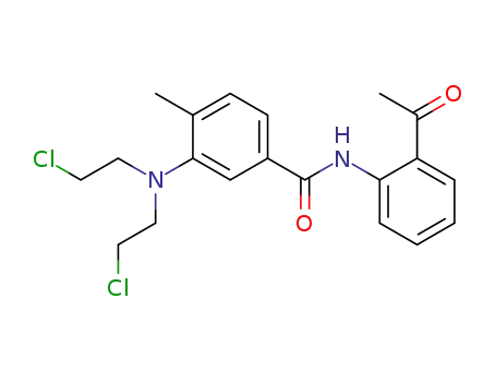 Molecular Structure of 70020-64-3 (2'-Acetyl-3-[bis(2-chloroethyl)amino]-4-methylbenzanilide)