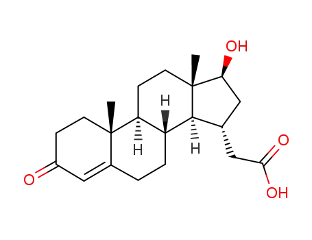 Molecular Structure of 65423-15-6 (15-carboxymethyltestosterone)