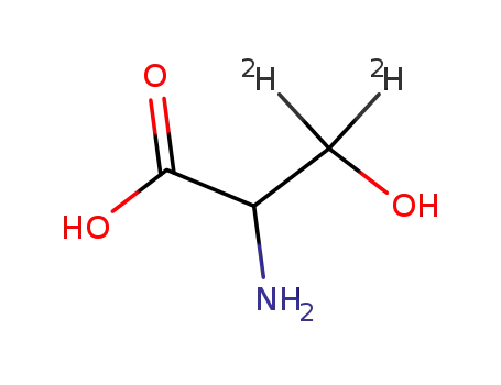 Molecular Structure of 69872-54-4 (DL-SERINE (3,3-D2))