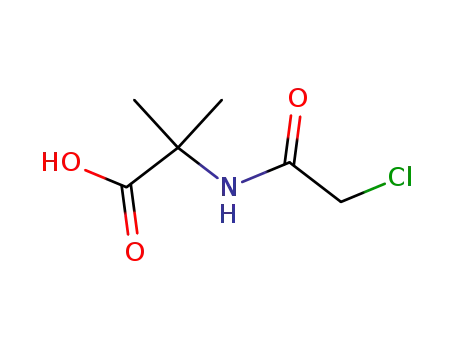 Molecular Structure of 95038-11-2 (N-(2-Chloroacetyl)-2-methylalanine)