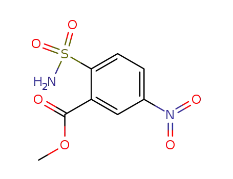 Molecular Structure of 70017-22-0 (methyl 5-nitro-2-sulfamoylbenzoate)