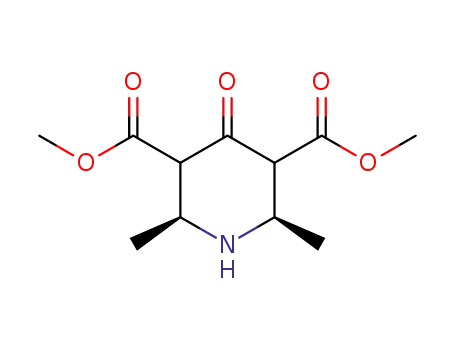 Molecular Structure of 69985-67-7 (2,6-Dimethyl-4-oxo-piperidine-3,5-dicarboxylic acid dimethyl ester)