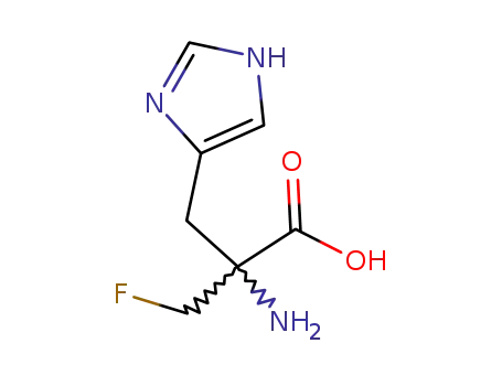 Molecular Structure of 70050-43-0 (alpha-fluoromethylhistidine)