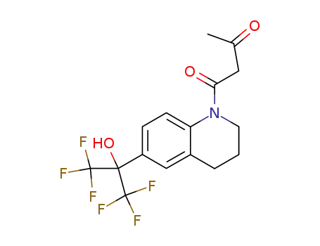 2-(1-acetoacetyl-1,2,3,4-tetrahydro-quinolin-6-yl)-1,1,1,3,3,3-hexafluoro-propan-2-ol
