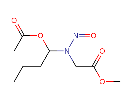 Acetic acid,2-[[1-(acetyloxy)butyl]nitrosoamino]-, methyl ester