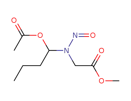 Molecular Structure of 70103-83-2 (methyl {[1-(acetyloxy)butyl](nitroso)amino}acetate)