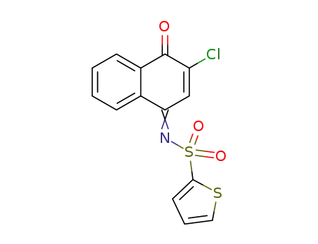 N-(3-chloro-4-oxo-1(4H)-naphthalenylidene)-2-thiophenesulfonamide