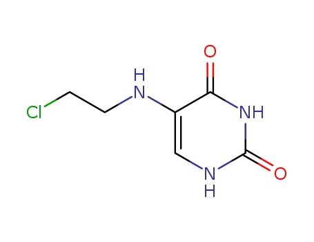 2,4(1H,3H)-Pyrimidinedione,5-[(2-chloroethyl)amino]-