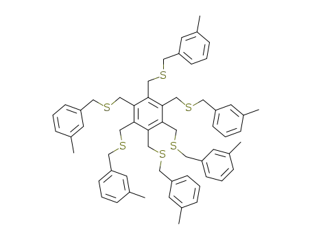 hexakis{[(3-methylbenzyl)sulfanyl]methyl}benzene