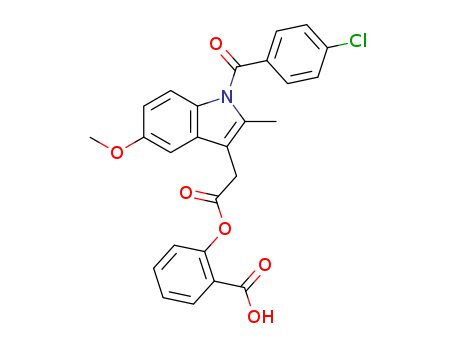 2-[2-[1-(4-chlorobenzoyl)-5-methoxy-2-methylindol-3-yl]acetyl]oxybenzoic acid