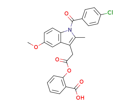 Molecular Structure of 65474-39-7 (2-carboxyphenyl-1-(4-chlorobenzoyl)-5-methoxy-2-methylindole-3-acetate)