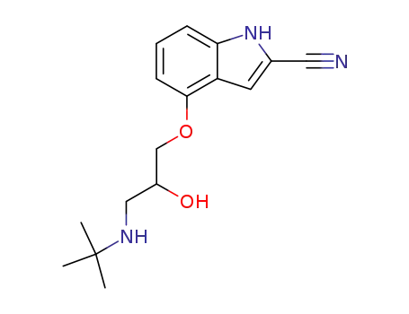 Molecular Structure of 69906-85-0 ((-)-CYANOPINDOLOL HEMIFUMARATE)