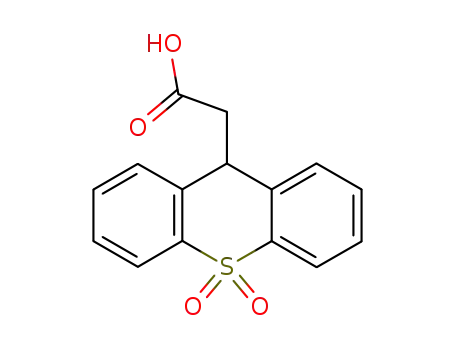Molecular Structure of 40020-65-3 (9H-Thioxanthene-9-acetic acid 10,10-dioxide)