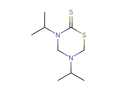 Molecular Structure of 6996-10-7 (3,5-di(propan-2-yl)-1,3,5-thiadiazinane-2-thione)