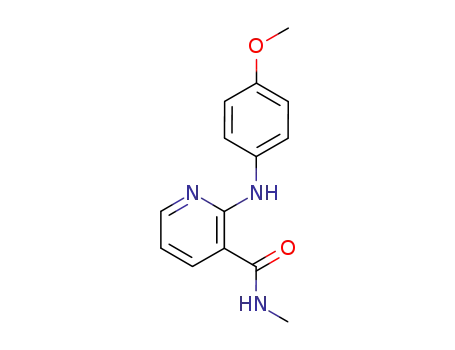 Molecular Structure of 65423-33-8 (Nicotinamide, 2-(p-anisidino)-N-methyl-)