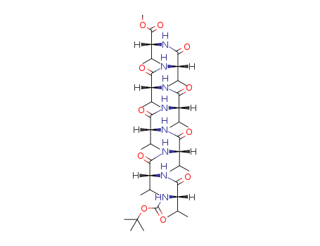 D-Valine,N-[(1,1-dimethylethoxy)carbonyl]-L-valyl-D-valyl-L-valyl-D-valyl-L-valyl-D-valyl-L-valyl-,methyl ester (9CI)