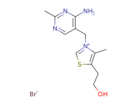 2-[3-[(4-amino-2-methylpyrimidin-5-yl)methyl]-4-methyl-1,3-thiazol-3-ium-5-yl]ethanol bromide
