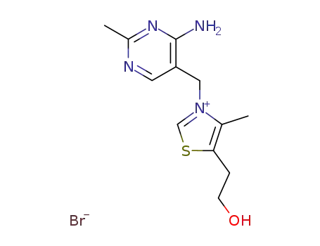 Molecular Structure of 7019-71-8 (thiamine bromide)