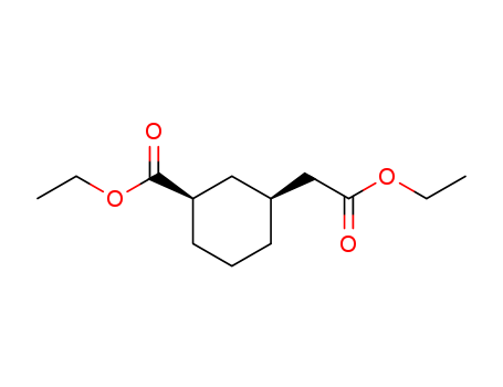 Cyclohexaneacetic acid,3-(ethoxycarbonyl)-, ethyl ester, cis- (9CI)