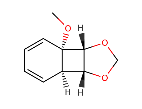 Molecular Structure of 108805-97-6 (1-methoxy-exo-7,8-methylenedioxybicyclo<4.2.0>octa-2,4-diene)