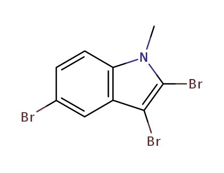 Molecular Structure of 70063-25-1 (2,3,5-tribromo-1-methyl-1H-indole)