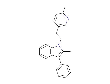 1-[2-(2-メチル-5-ピリジル)エチル]-3-フェニル-2-メチル-1H-インドール