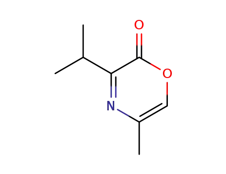 Molecular Structure of 65479-29-0 (2H-1,4-Oxazin-2-one,5-methyl-3-(1-methylethyl)-(9CI))