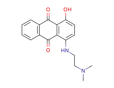 Molecular Structure of 69895-69-8 (4-(2-dimethylaminoethylamino)-1-hydroxy-anthracene-9,10-dione)