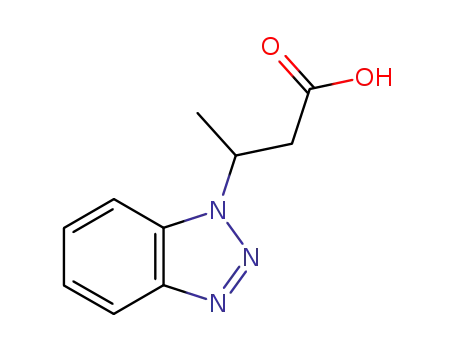 Molecular Structure of 654-13-7 (3-BENZOTRIAZOL-1-YL-BUTYRIC ACID)