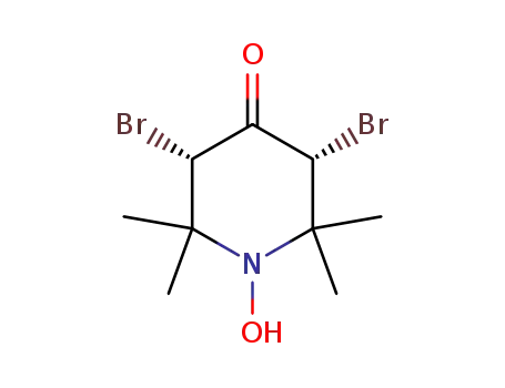 cis 3,5-dibromo-4-oxo-2,2,6,6-tetramethylpiperidin-1-hydroxy