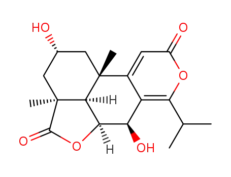 (2R,3aS,5aS,6R,10bS,10cR)-2,6-dihydroxy-3a,10b-dimethyl-7-(propan-2-yl)-1,2,3,3a,5a,6,10b,10c-octahydro-4H,9H-[2]benzofuro[7,1-fg]isochromene-4,9-dione