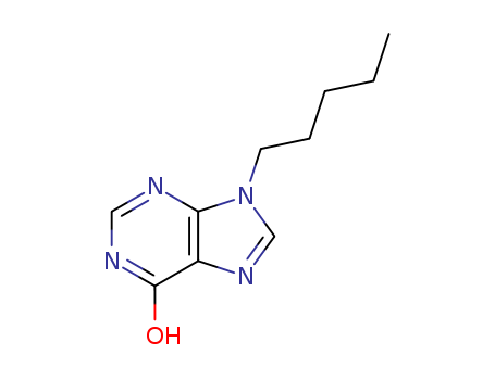 6H-Purin-6-one,1,9-dihydro-9-pentyl- cas  6627-29-8