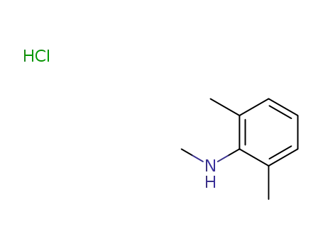 Molecular Structure of 70522-62-2 ((2,6-DiMethyl-phenyl)-Methyl-aMine hydrochloride)