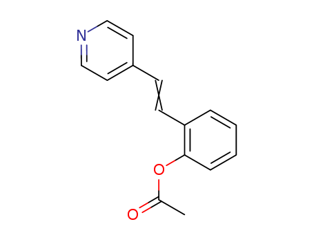 Phenol,2-[2-(4-pyridinyl)ethenyl]-, 1-acetate