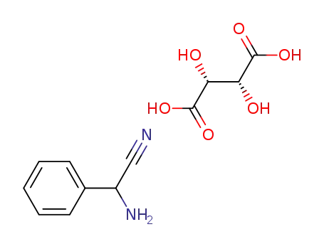 Molecular Structure of 19720-18-4 (bis[(R)-[cyano(phenyl)methyl]ammonium] [R-(R*,R*)]-tartrate)