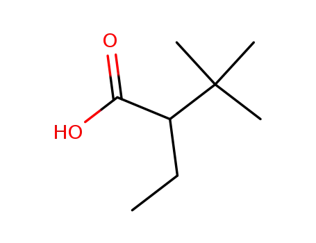 Molecular Structure of 6967-84-6 (2-ethyl-3,3-dimethyl-butanoic acid)