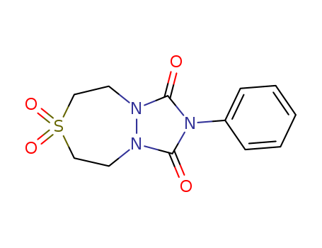 1H-[1,2,4]Triazolo[1,2-d][1,4,5]thiadiazepine-1,3(2H)-dione,tetrahydro-2-phenyl-, 7,7-dioxide