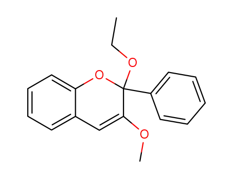 Molecular Structure of 6631-19-2 (2-ethoxy-3-methoxy-2-phenyl-2H-chromene)