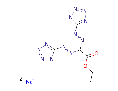 Molecular Structure of 6597-22-4 (ETHYL-BIS-(SODIUMTETRAZOYLAZO)ACETATE)