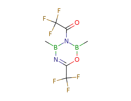 3,4-Dihydro-2,4-dimethyl-3-trifluoroacetyl-6-trifluoromethyl-2H-1,3,5,2,4-oxadiazadiborine