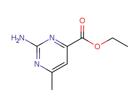 Molecular Structure of 857410-67-4 (ETHYL 2-AMINO-6-METHYLPYRIMIDINE-4-CARBOXYLATE)