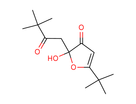 3(2H)-Furanone,5-(1,1-dimethylethyl)-2-(3,3-dimethyl-2-oxobutyl)-2-hydroxy-