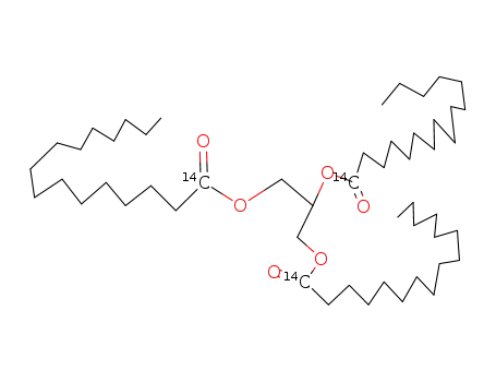 Molecular Structure of 66060-82-0 (GLYCEROL TRIPALMITATE 1-14C)