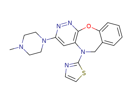 10,11-Dihydro-2-(4-methyl-1-piperazinyl)-11-(2-athiazolyl)-pyridazino(3,4-b)(1,4)benzoxazepine