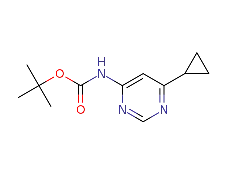 (6-cyclopropylpyrimidin-4-yl)-carbamic acid tert-butyl ester