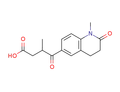 Molecular Structure of 71008-65-6 (4-oxo-4-(1-methyl-2-oxo-1,2,3,4-tetrahydroquinolin-6-yl)-3-methylbutanoic acid)
