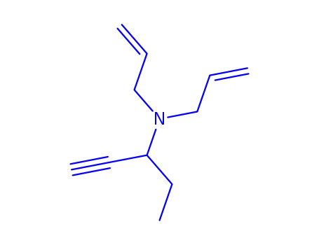 Molecular Structure of 705262-09-5 (1-Pentyn-3-amine,N,N-di-2-propenyl-(9CI))